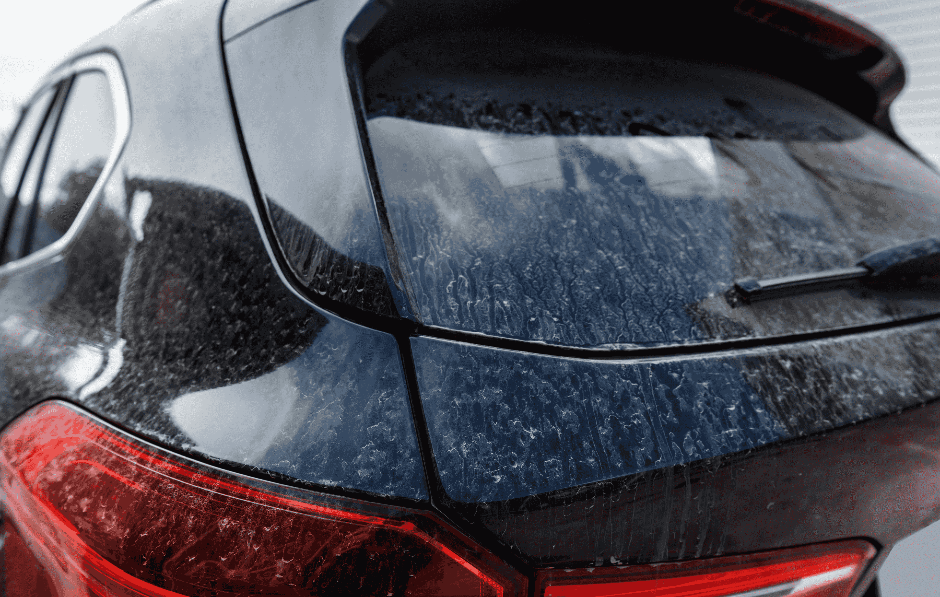 Dirty car before detailing